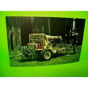 Bed Buggy Postcard Beatnik Race Car George Barris 60's Original Monogram Hot Rod
